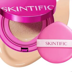 SKINTIFIC Cover Glow Perfect Cushion – Shade 01 Vanilla ✨